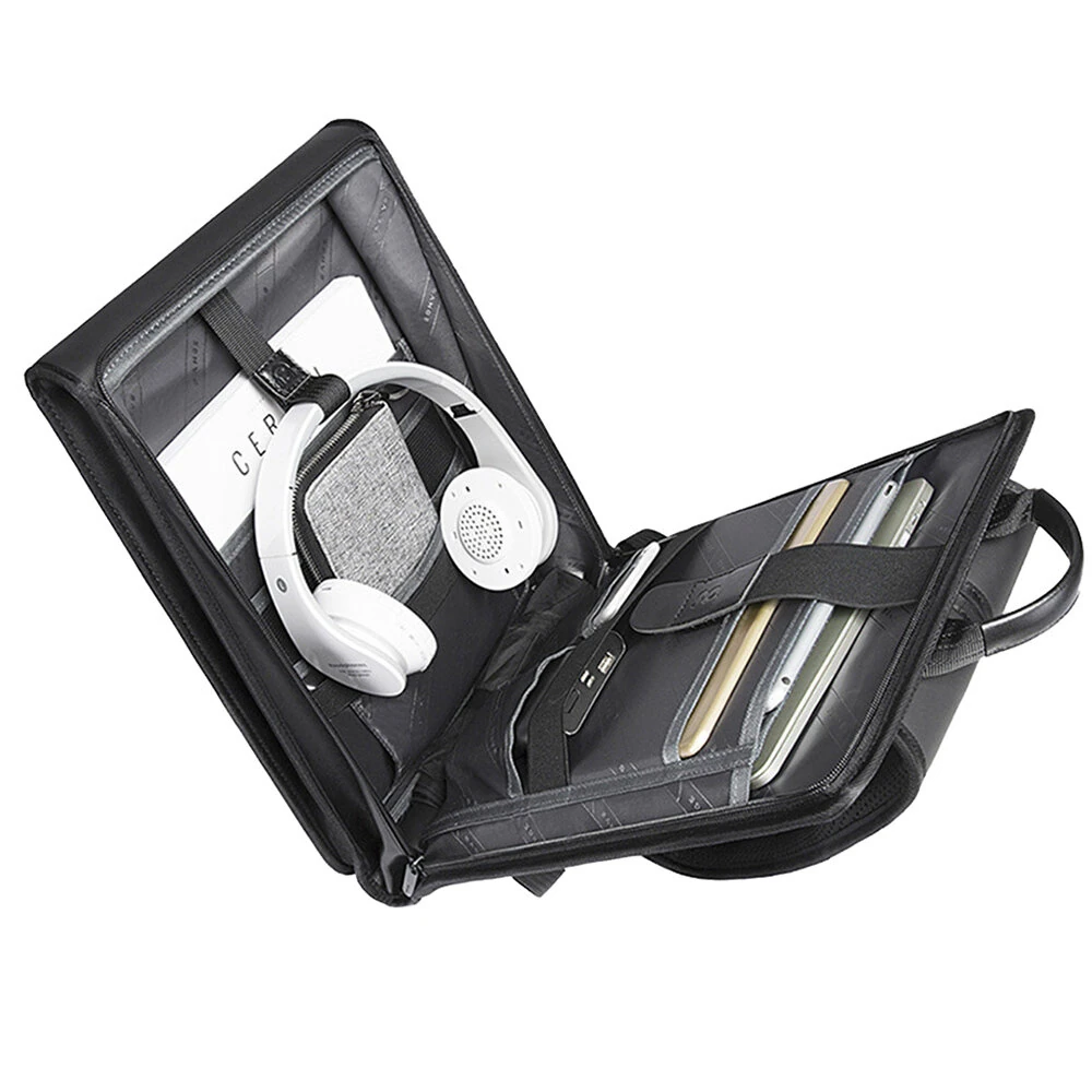 (image for) BANGE Business Backpack Men's Shoulder Bag Waterproof 15.6 Inch Laptop Computer Bagpack Large Capacity Storage Back Bag for Men